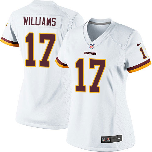 Women's Limited Doug Williams Nike Jersey White Road - #17 NFL Washington Redskins